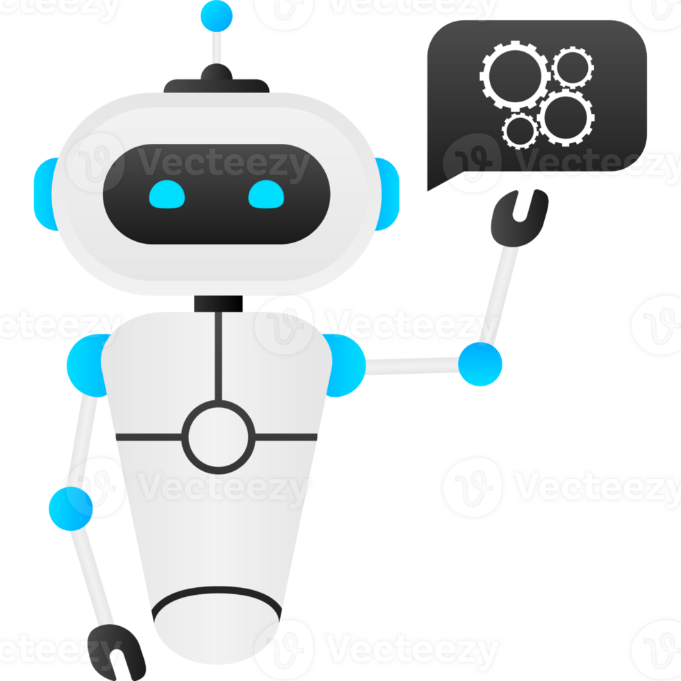 Chatbot icon concept, chat bot or chatterbot. Robot Virtual Assistance Of Website Or Mobile Applications. illustration png