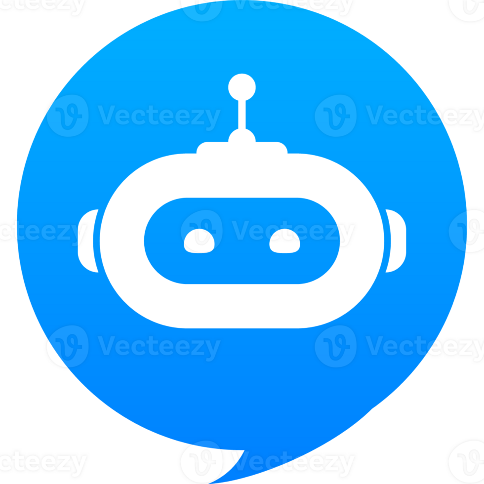 Chatbot icon concept, chat bot or chatterbot. Robot Virtual Assistance Of Website Or Mobile Applications. illustration png