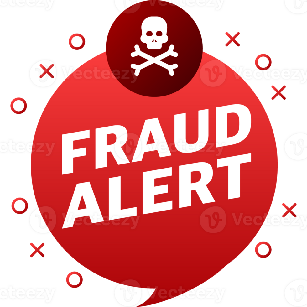 Fraud alert. Alert message. Smartphone icon. Banner . Cyber crime, hacker attack png