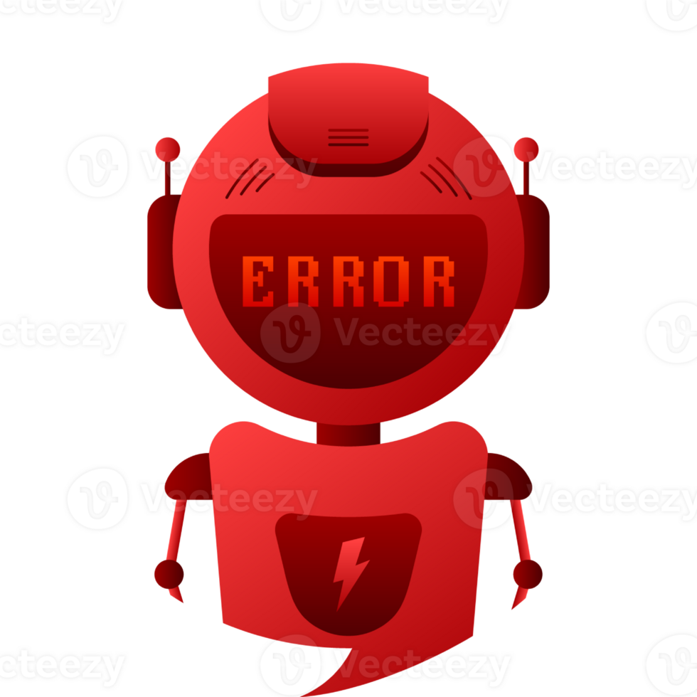 Error chatbot glyph icon. Silhouette symbol. Talkbot with error in speech bubble. Error bot. Artificial intelligence png