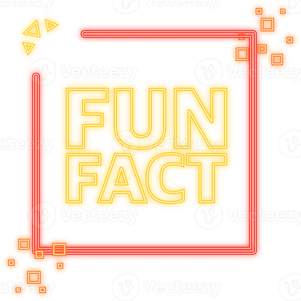 Megaphone with fun fact poster in flat style. illustration png