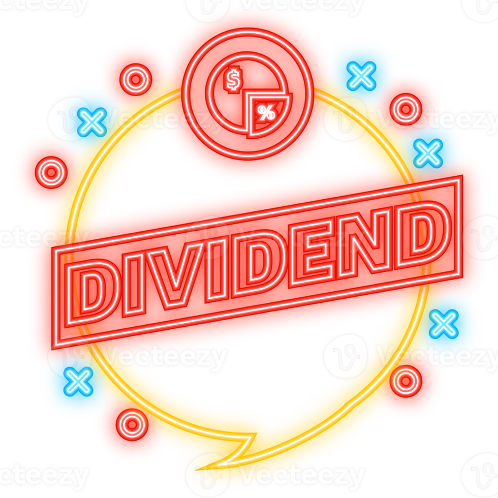Neon Icon. Flat gold icon. Dividend concept. Business financial investment. Business icon. Finance growth . png