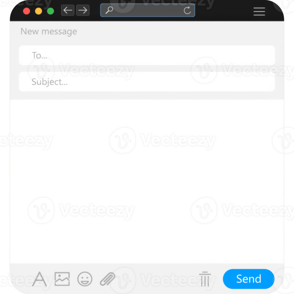 Browser window illustration. Browser or web browser in flat style. Window concept internet browser png