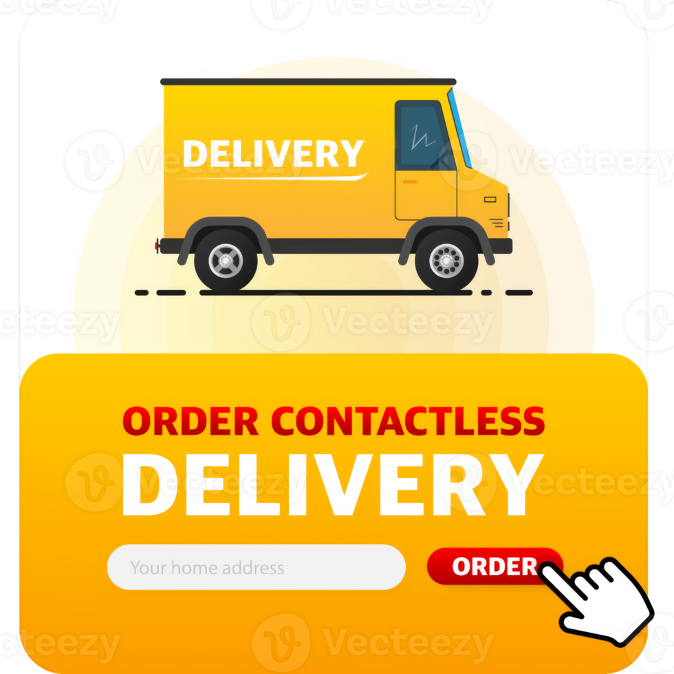 Express delivery service badge. Fast time delivery order with stopwatch on white background. illustration png