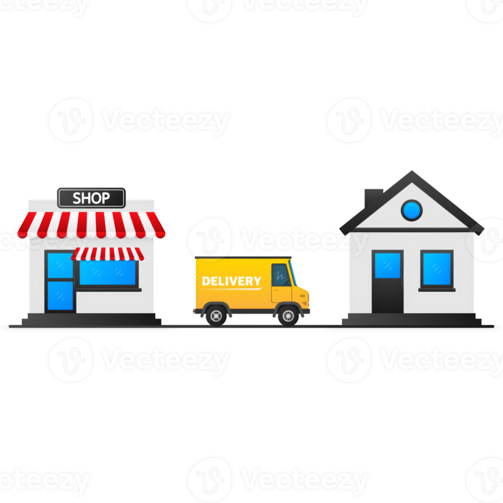 Fast delivery service badge. Fast time delivery order with stopwatch on white background. illustration png