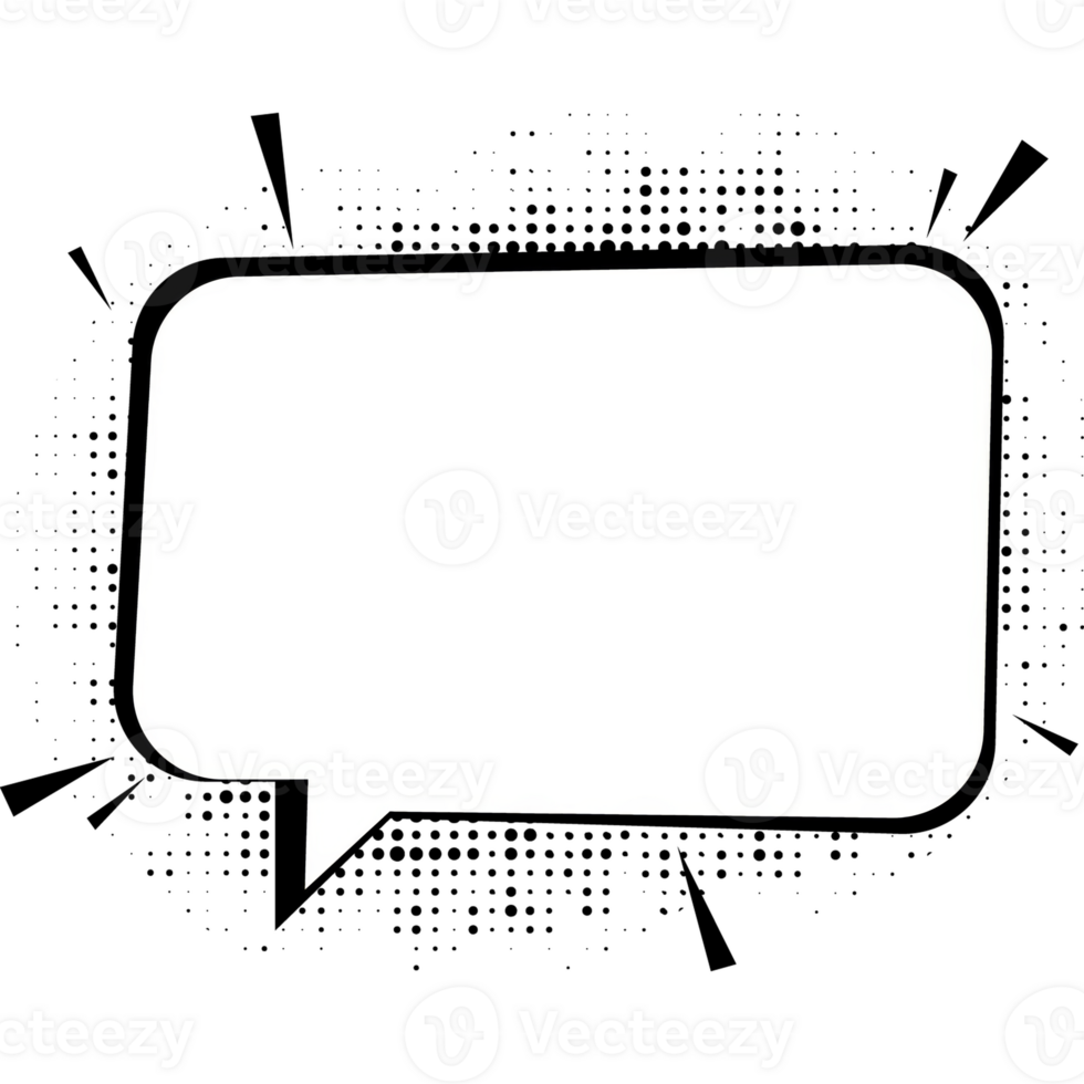 Pop art style. Retro illustration icon with pop bubble on yellow background png