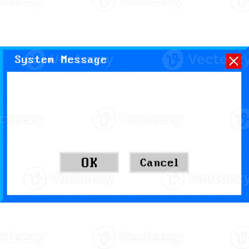 System error icon failure pc interface. Error message computer window alert popup png