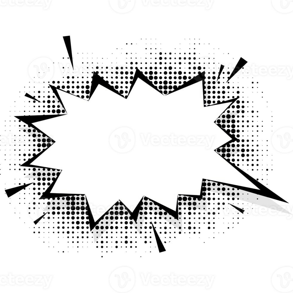 Pop art style. Retro illustration icon with pop bubble on yellow background png