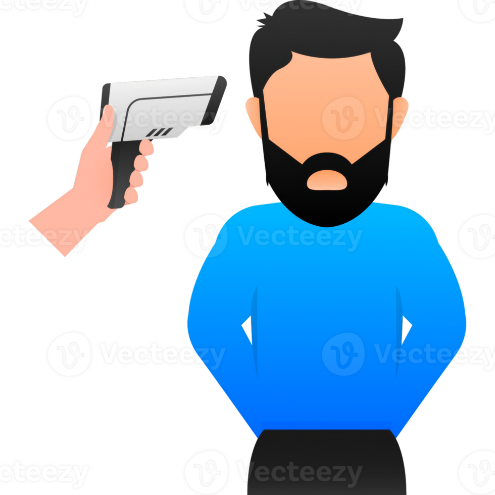Linear measuring temperature for medical design. logo png