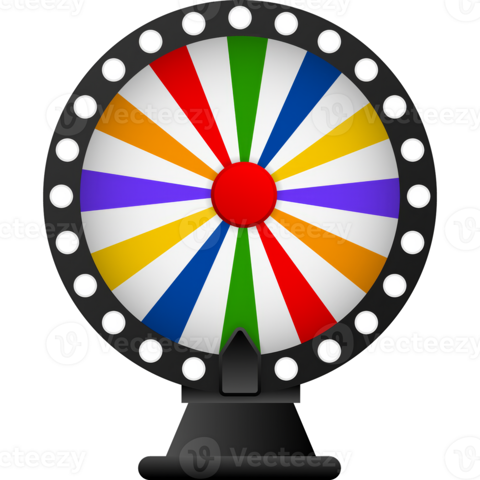 Fortune wheel in modern style. illustration 3d style. Modern 3d graphic png