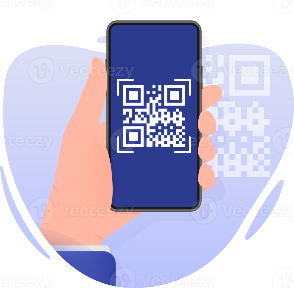 Scan Bar code on smartphone png