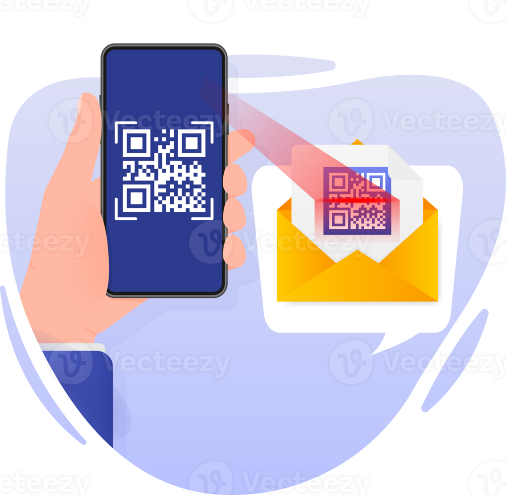 Varredura código em Smartphone. Barra código png