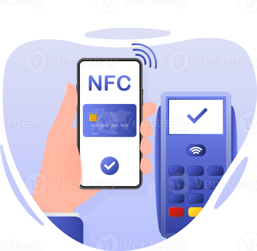 Contactless payment for buying at store png