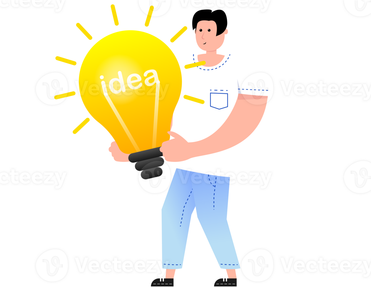 Idea people on light png