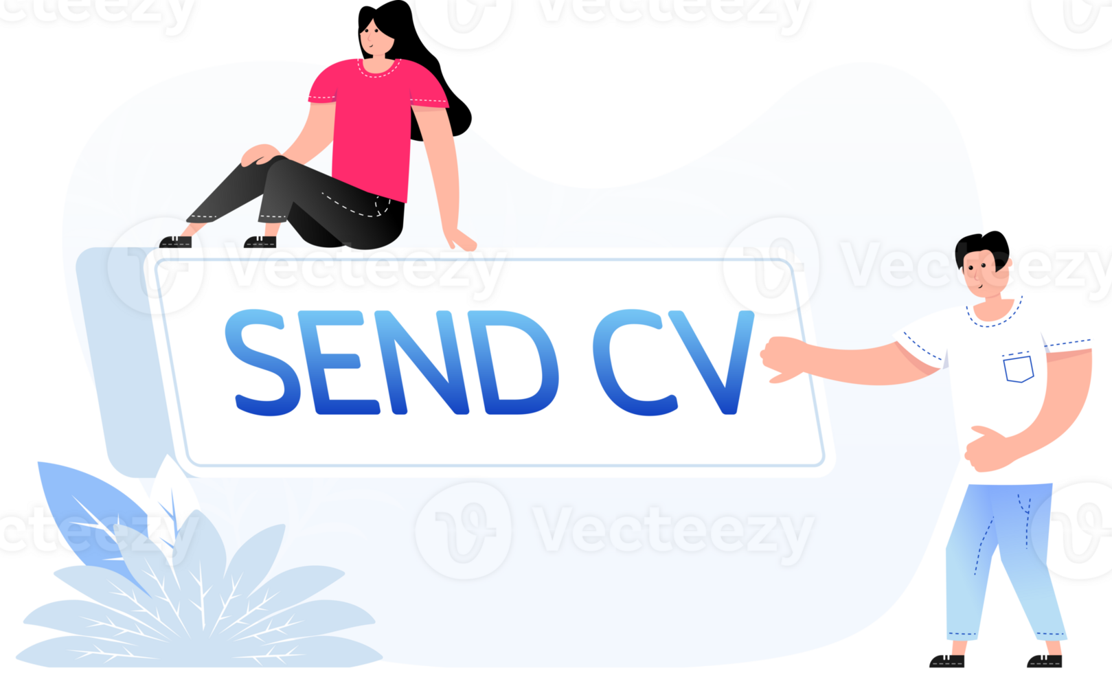 send cv with click here people png