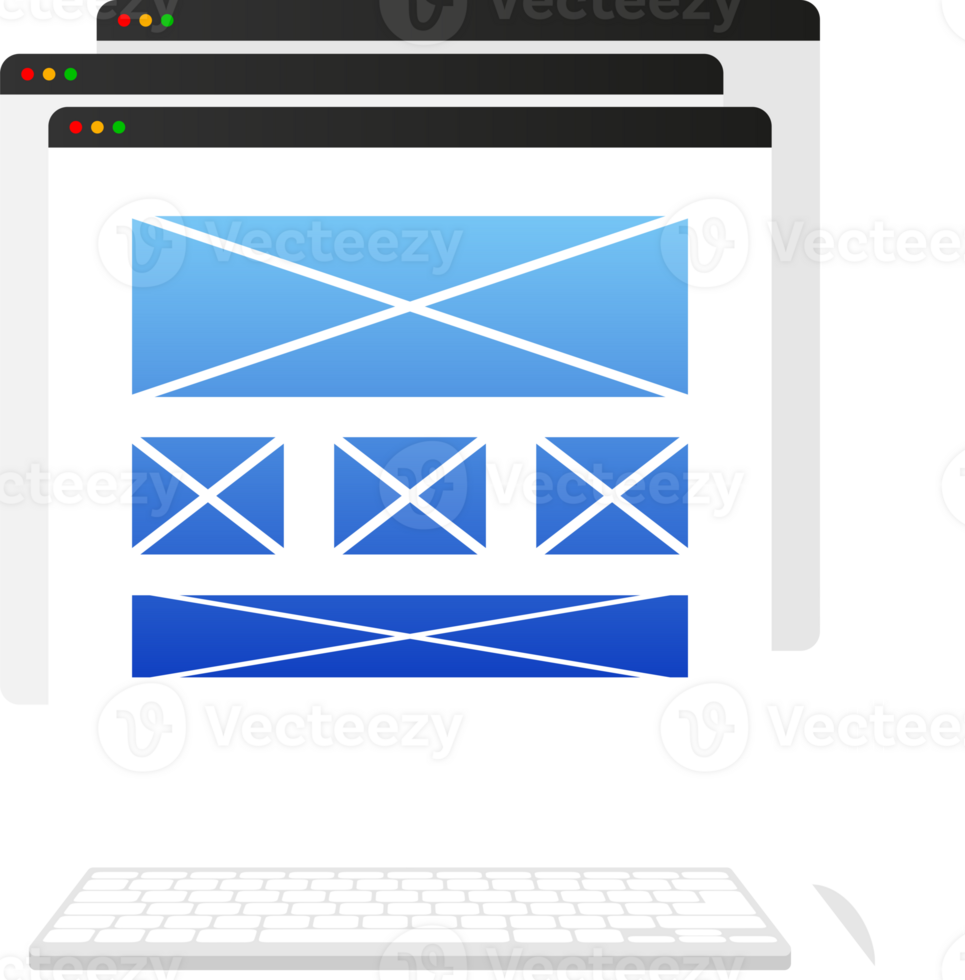 Web UI UX design png
