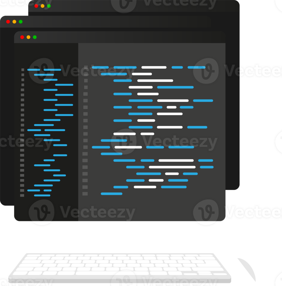 Computer programming or developing software or game. Web Development. Website coding. png