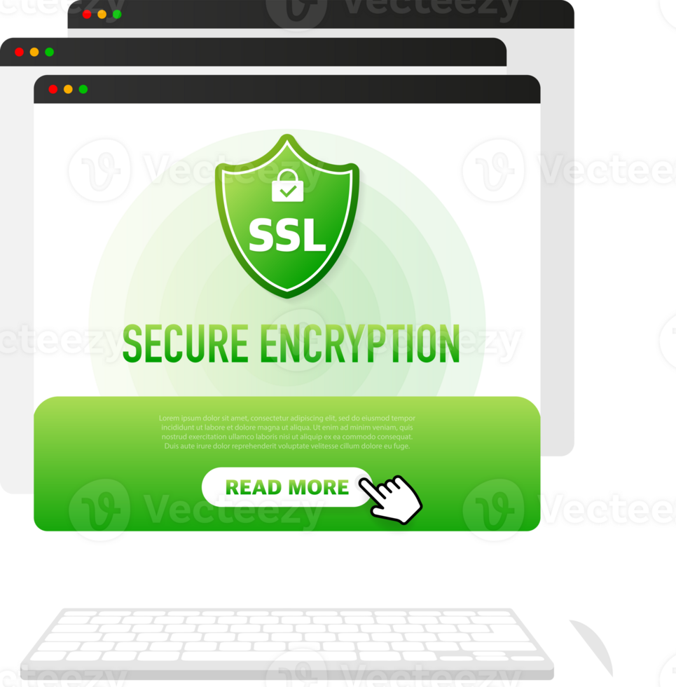 Secure connection icon illustration isolated on white background. Flat style secured ssl shield symbols, protected safe data encryption technology png