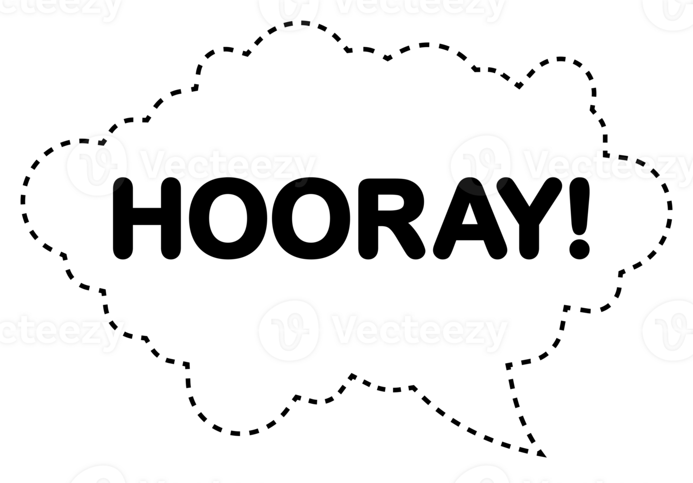 Yellow hooray speech bubble icon symbol. Web design. Sticker design. png
