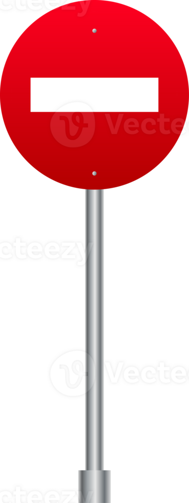 Red road Stop Sign, Road Traffic Regulatory Warning. png