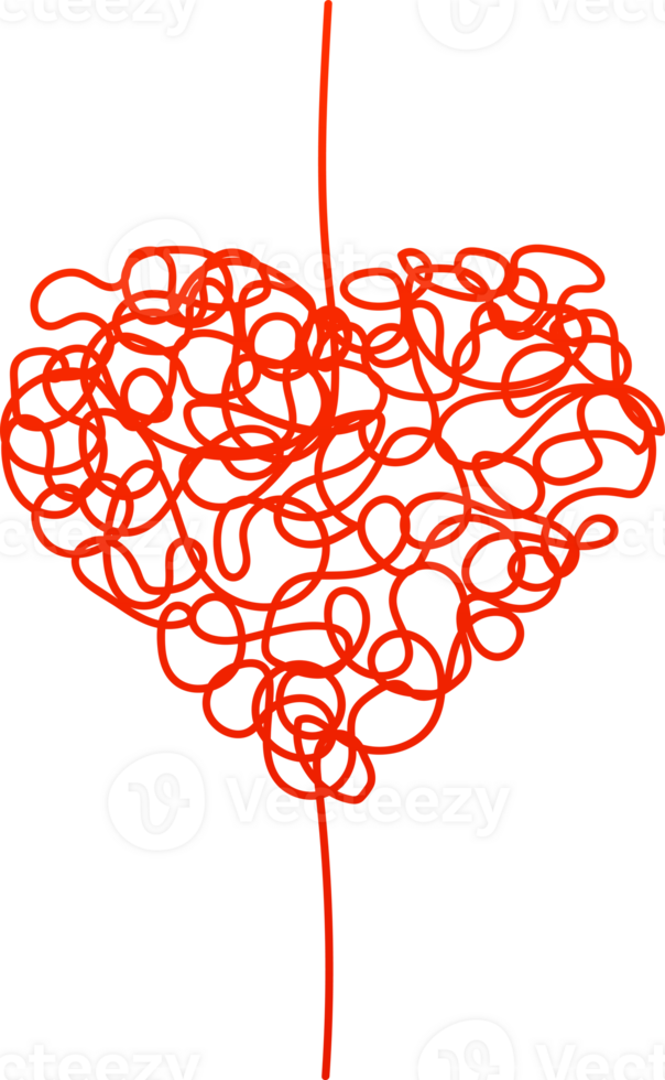 Hand drawn love sign, heart. Like Icon png