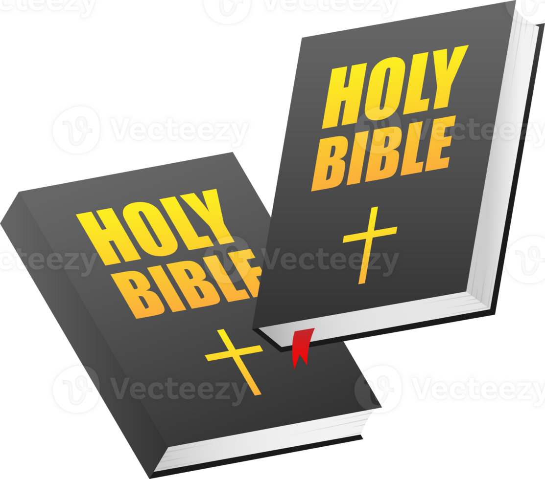 Holy bible book. Religion book mock up. Worship, church. illustration. png