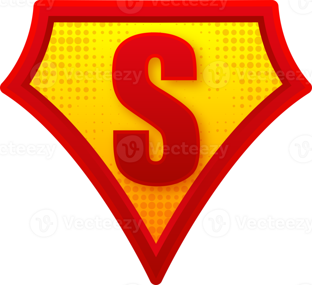 Superhero logo template. Frame with divergent rays. Super hero shield. png