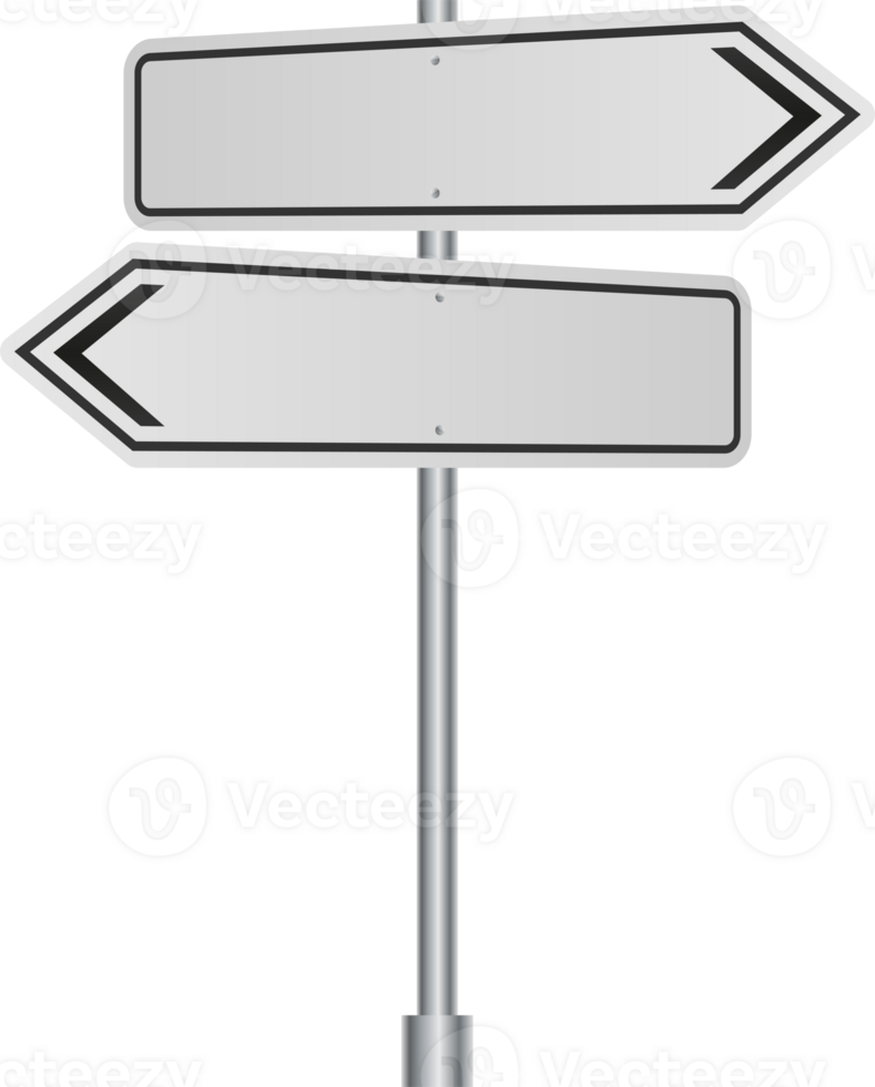 Set of road signs isolated on transparent background. illustration. png