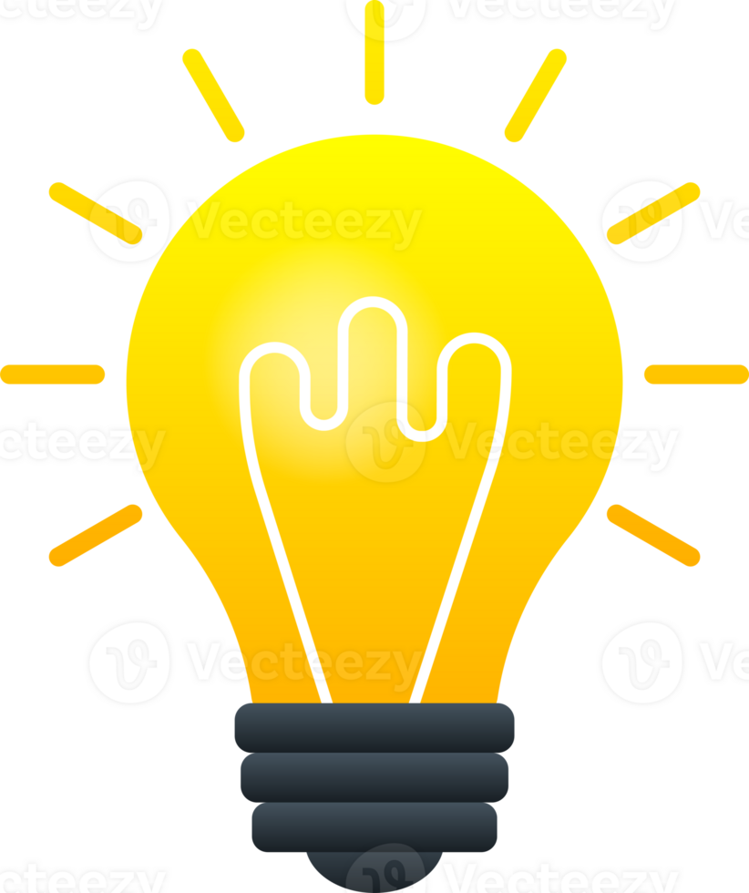 Light Bulb. Creativity idea. Solution, business strategy. png