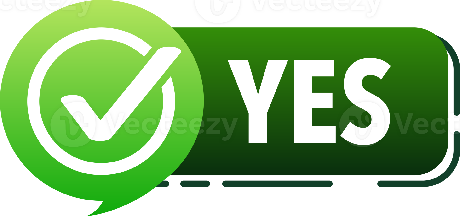 Yes and No button. Approved and Rejected. Yes no in speech bubble. Check marks. png