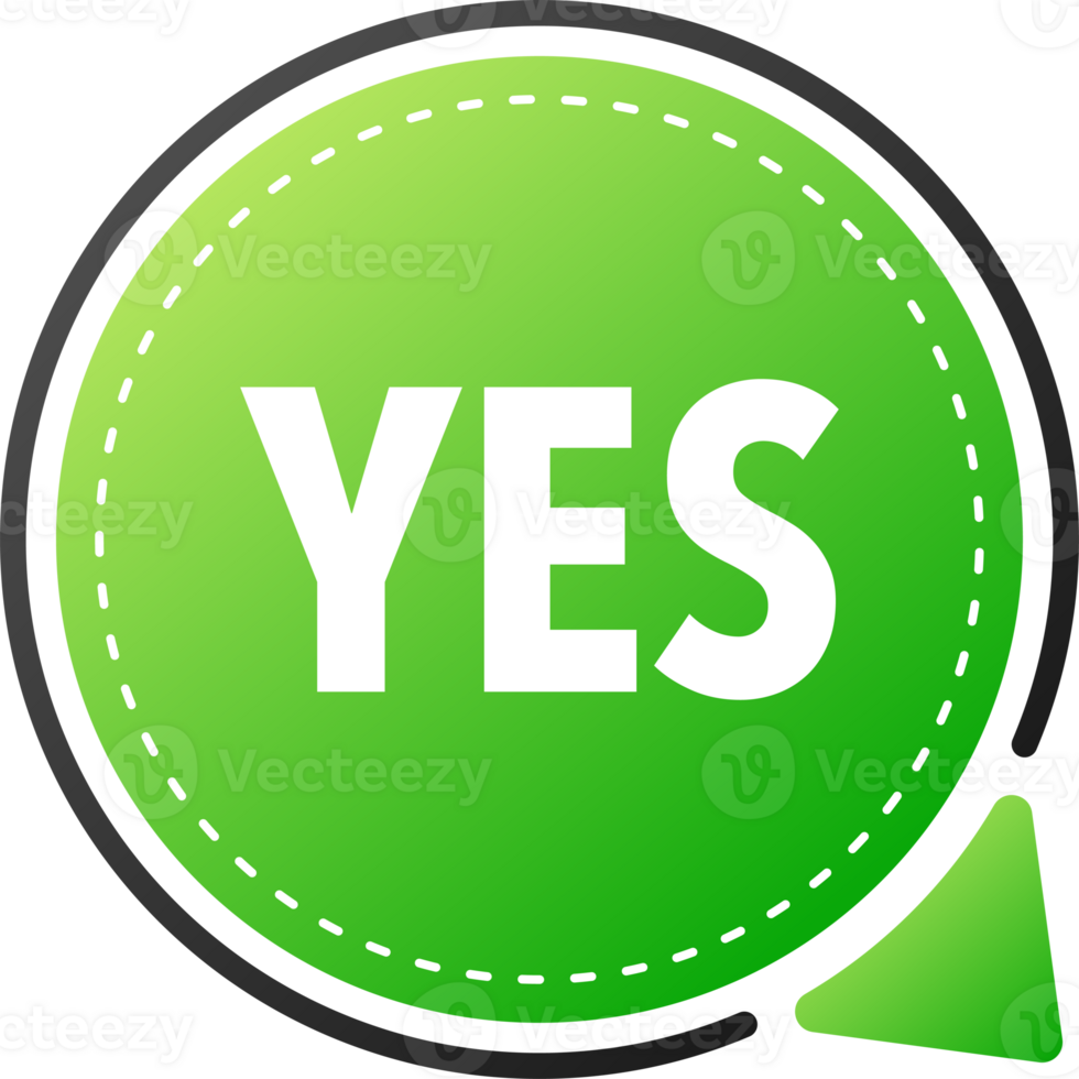 Yes and No button. Approved and Rejected. Yes no in speech bubble. Check marks. png
