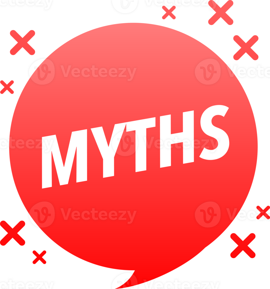 Facts vs myths, fact-checking. Check mark. Fake news. Rumors comparing with true information. Facts vs myths label. png