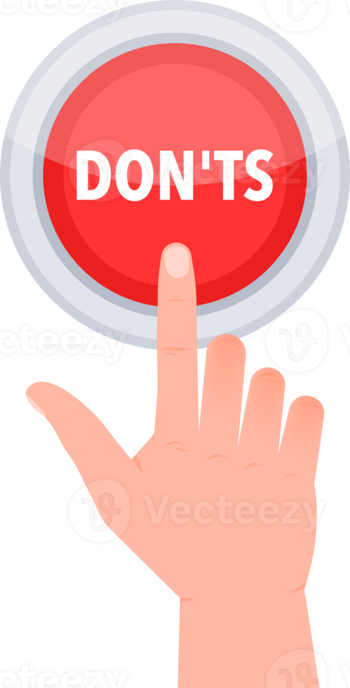 Dos and donts button. Good and Bad Icon. Positive and negative sign. png