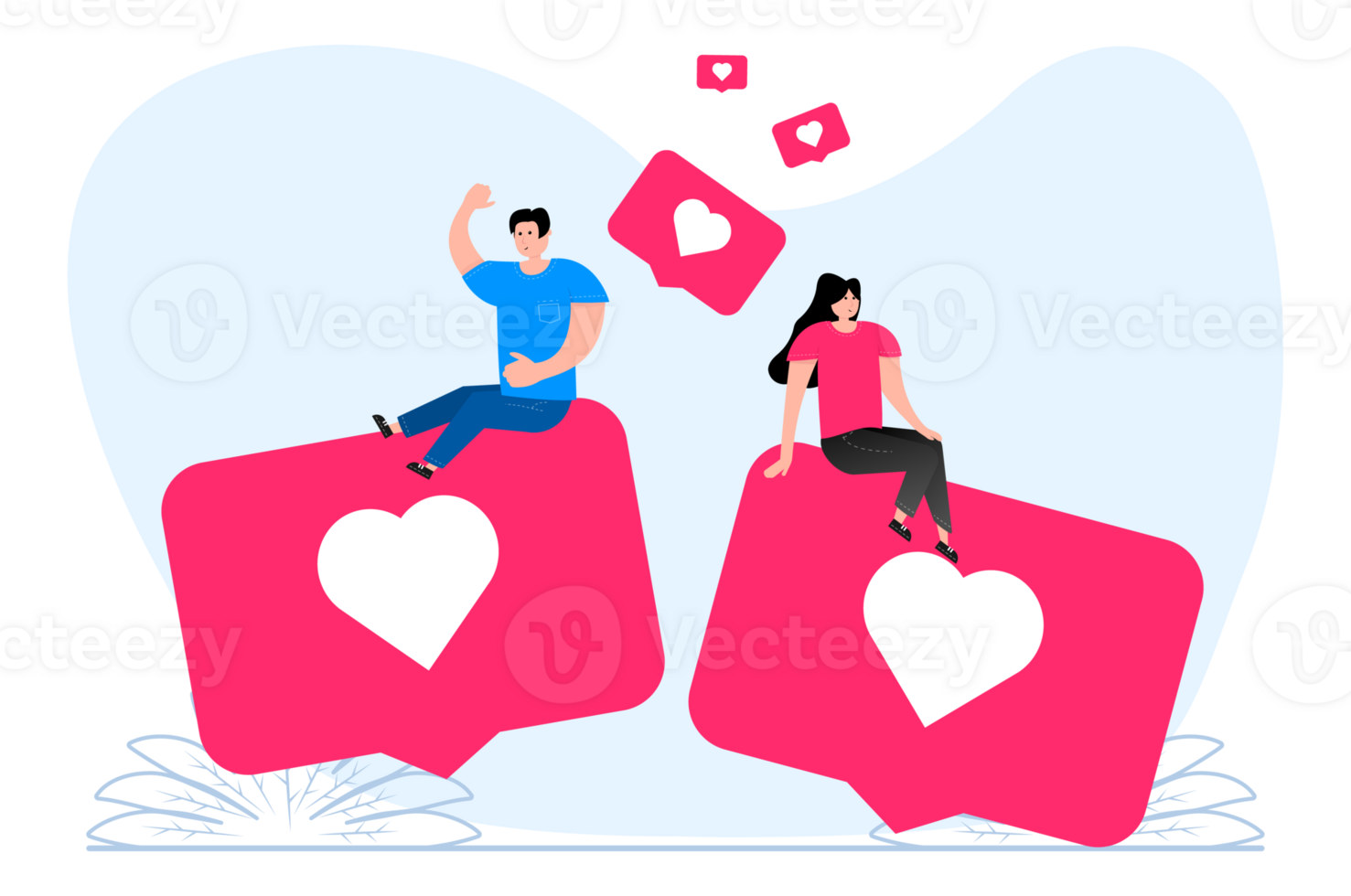Social media like, community. Loyalty of blog audience. Attract followers. Giving support to top service. png
