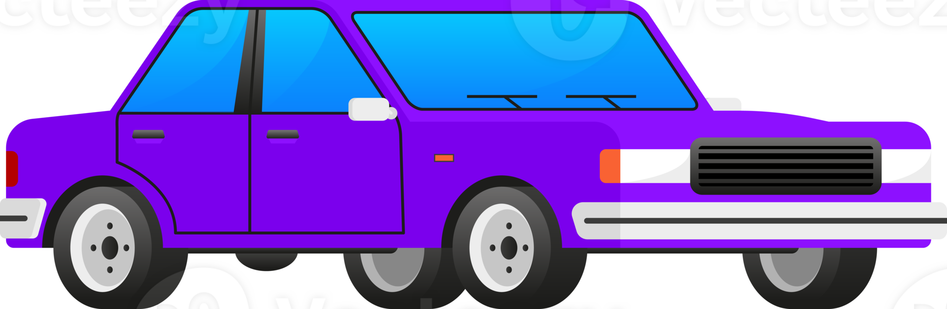 Flat cars set. Car collection. illustration. png
