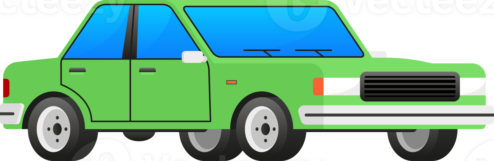 Flat cars set. Car collection. illustration. png