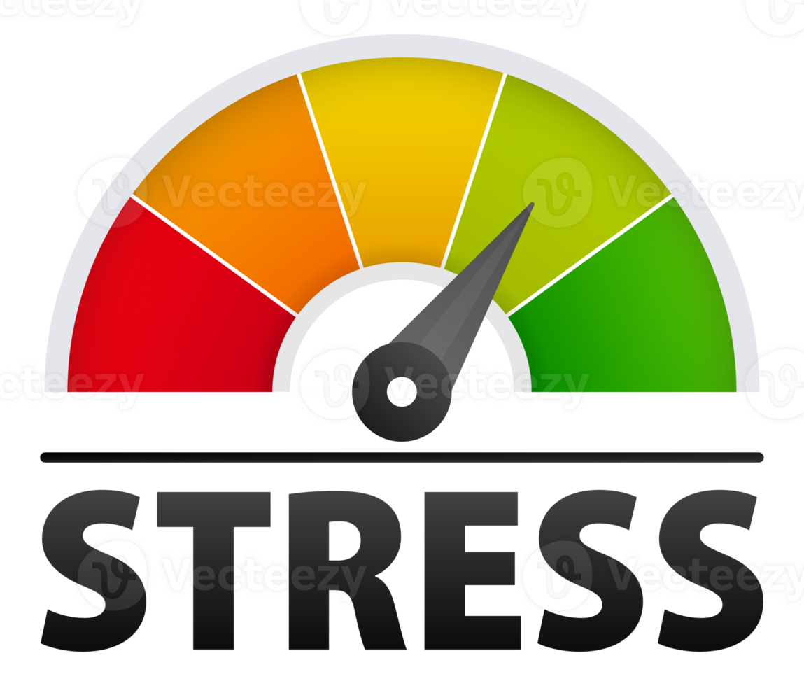 Stress scale test. Prevent stress level. illustration. 50702891 PNG