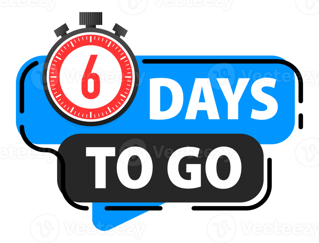 6 Days to go icon. Days Left Badges. Offer countdown date number. Timer, Hourglass icon. png
