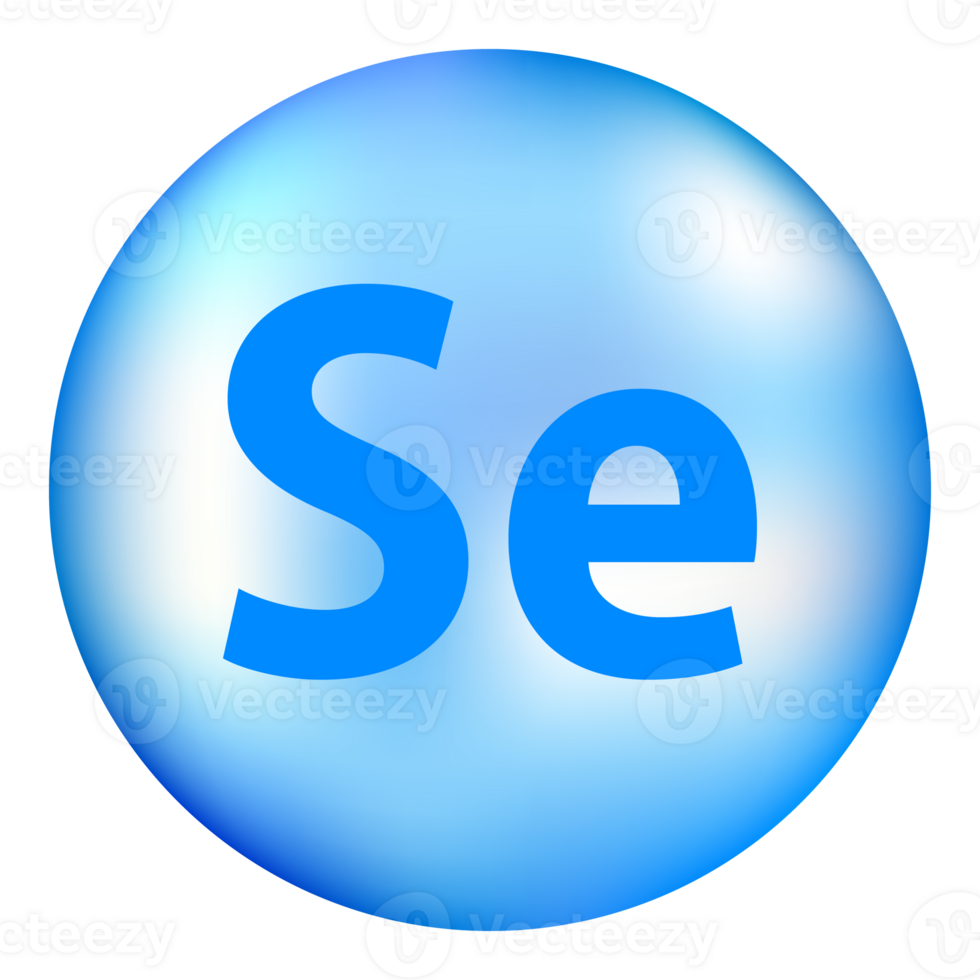 Mineral blue shining pill capsule icon. Se selenium png