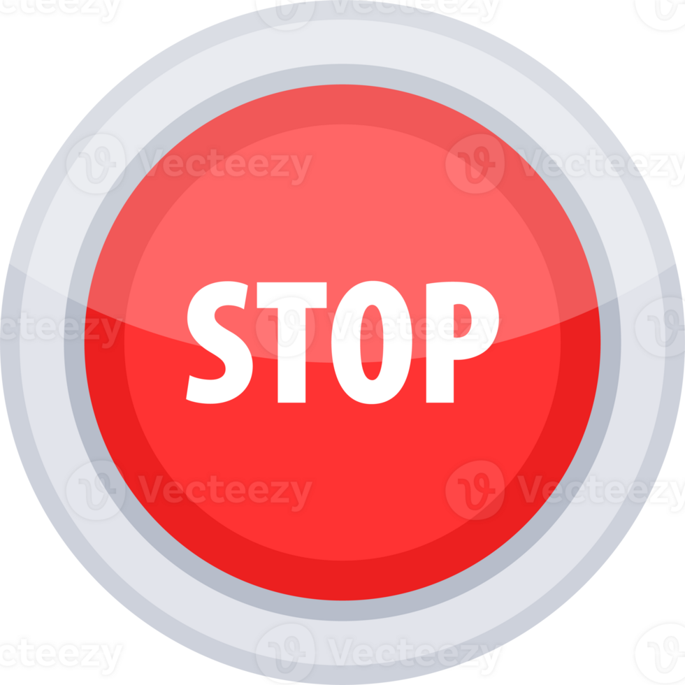 Green Start and Red Stop Button. Press button icon png