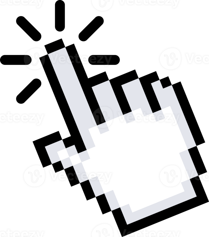 Computer mouse click cursor. Click arrow. Pointer cursor png