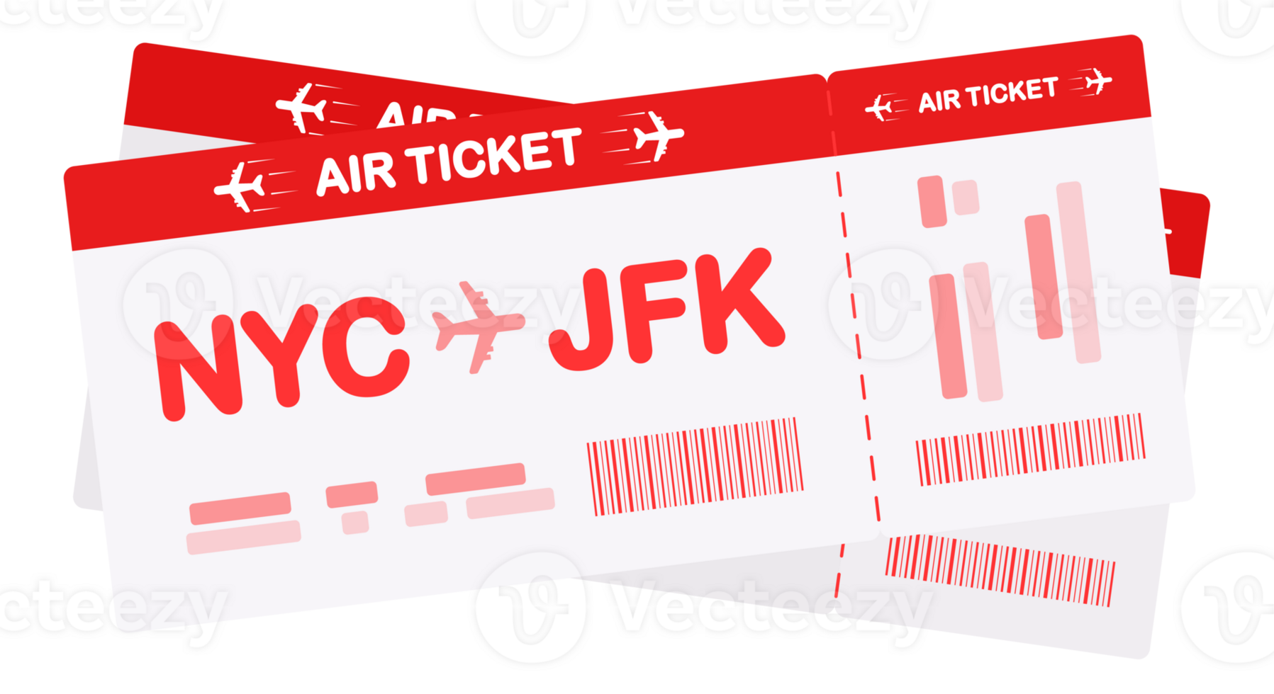 Airline ticket. Travel Boarding pass ticket template png