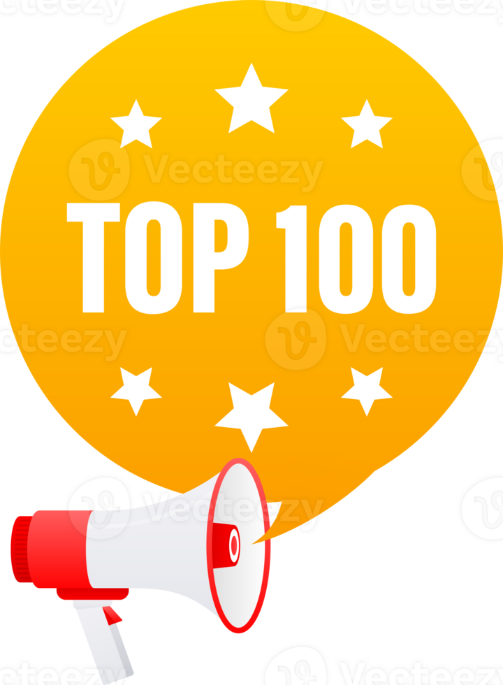 TOP banner. Chart leader rating. Top 3 5 10 20 100 png