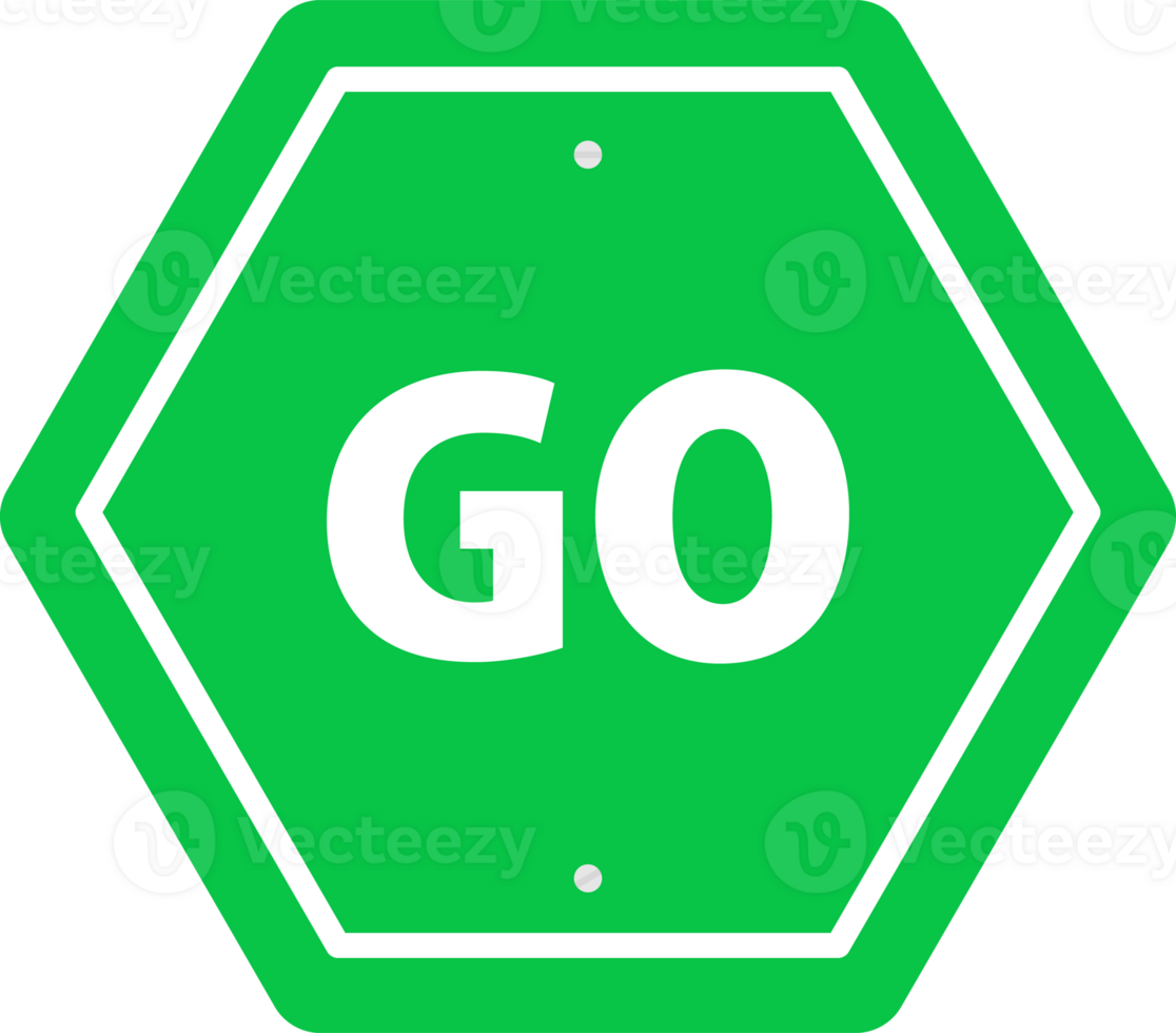 Go, wait, stop road traffic sign. Traffic regulatory warning png
