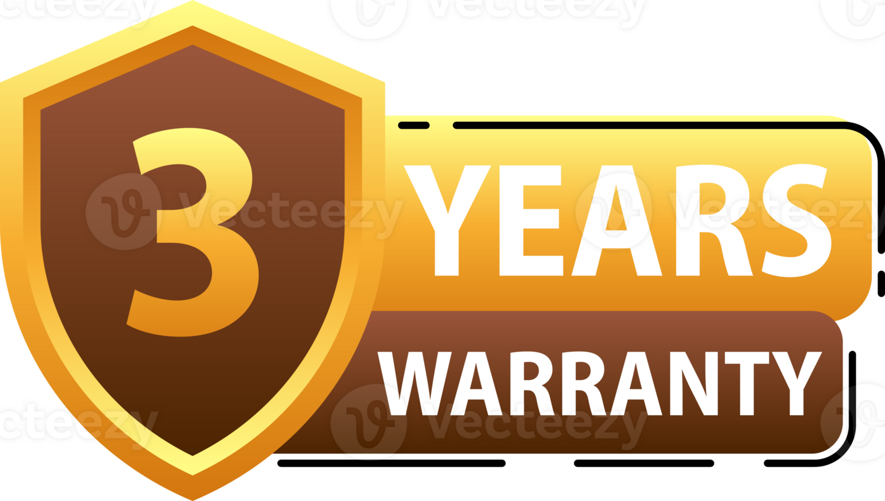 Years warranty shield label. Assuring Quality and Durability with Extended Warranty Coverage png