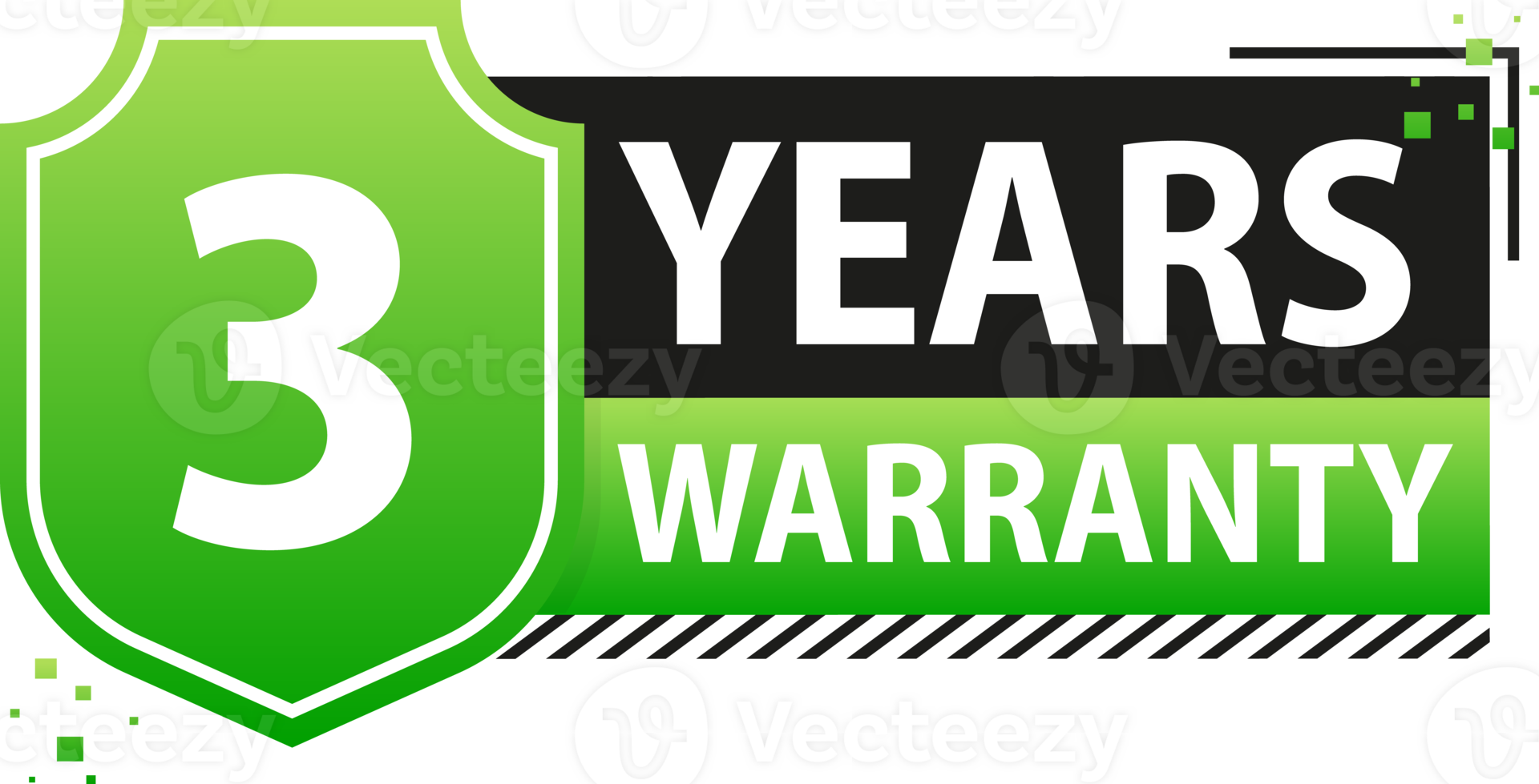 Years warranty shield label. Assuring Quality and Durability with Extended Warranty Coverage png