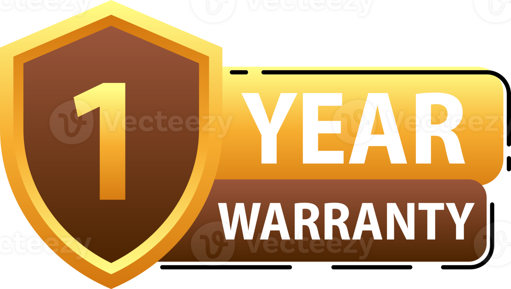 Years warranty shield label. Assuring Quality and Durability with Extended Warranty Coverage png