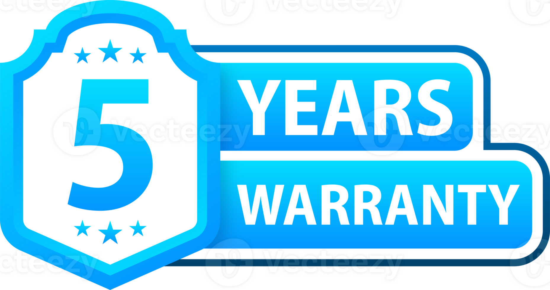 Years warranty shield label. Assuring Quality and Durability with Extended Warranty Coverage png