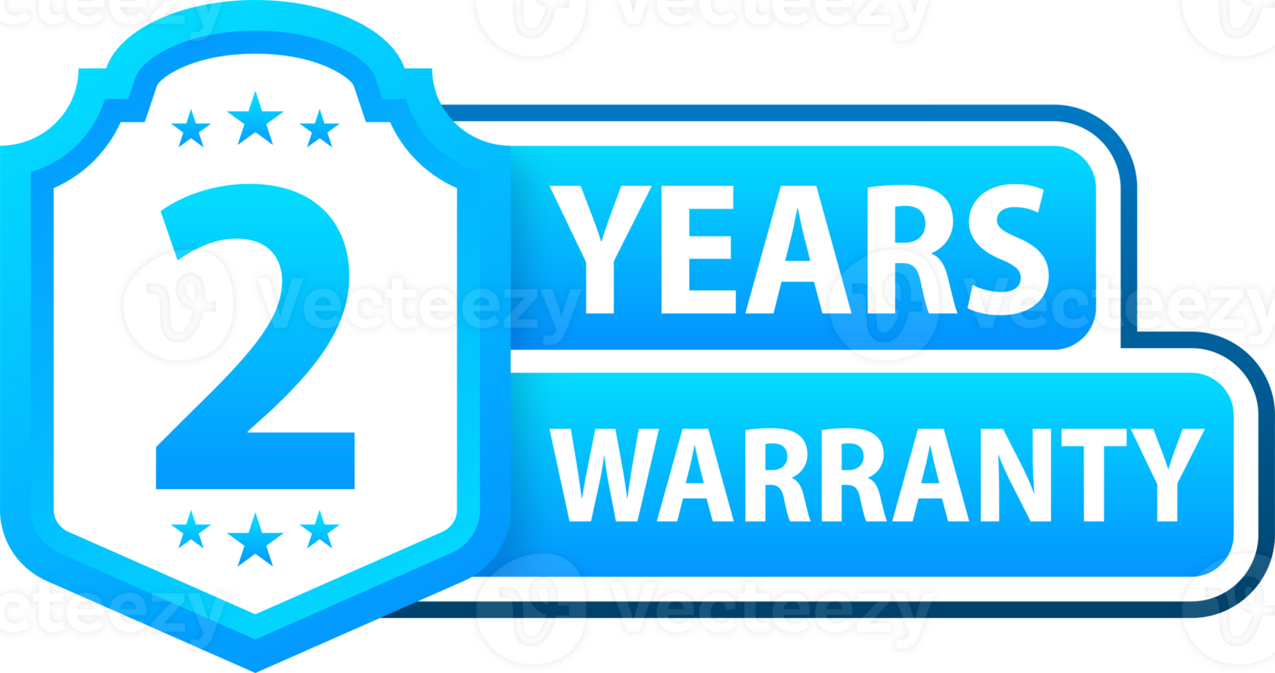 Years warranty shield label. Assuring Quality and Durability with Extended Warranty Coverage png