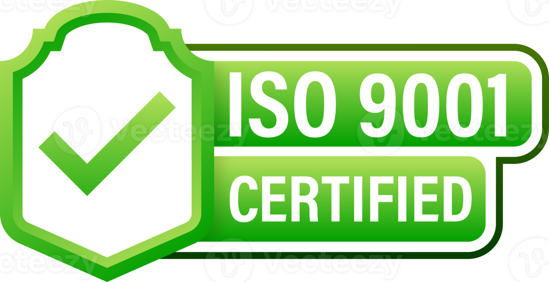 ISO certified set stamp and labels. Quality management system certified png